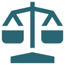 Balanced scales symbol